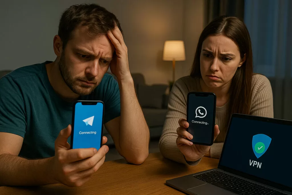 репетиция блокировки Telegram и WhatsApp в России