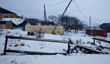 Жители Кунашира остались без света из-за циклона с ураганным ветром