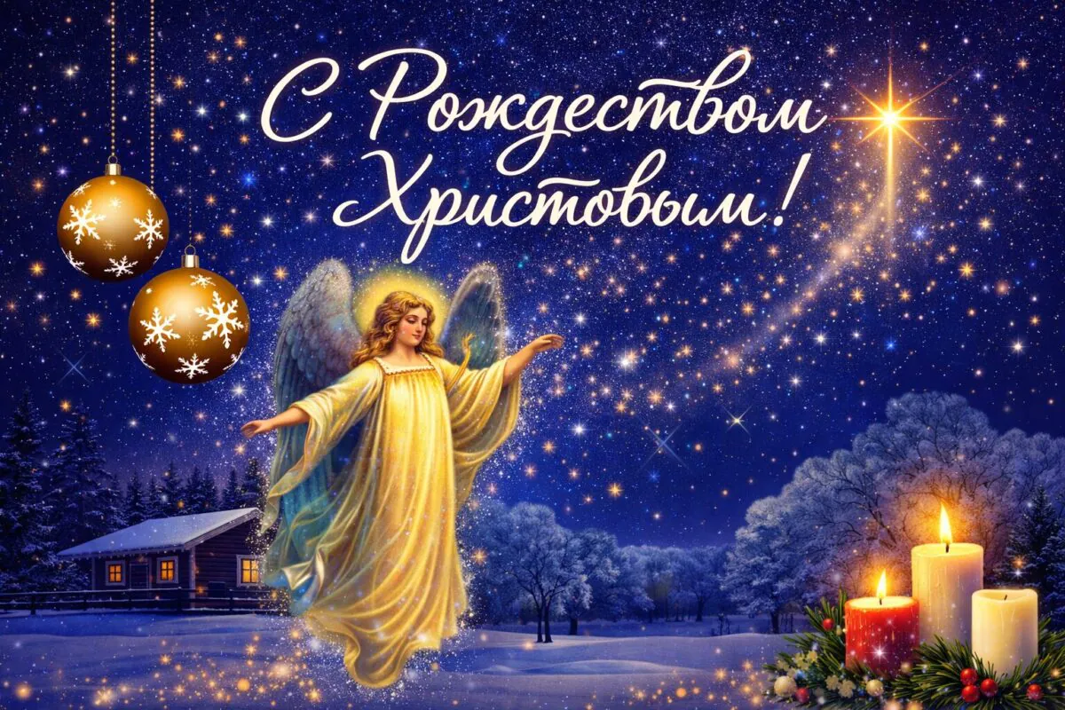 ТОП-5 картинок и открыток с Рождеством Христовым 2026