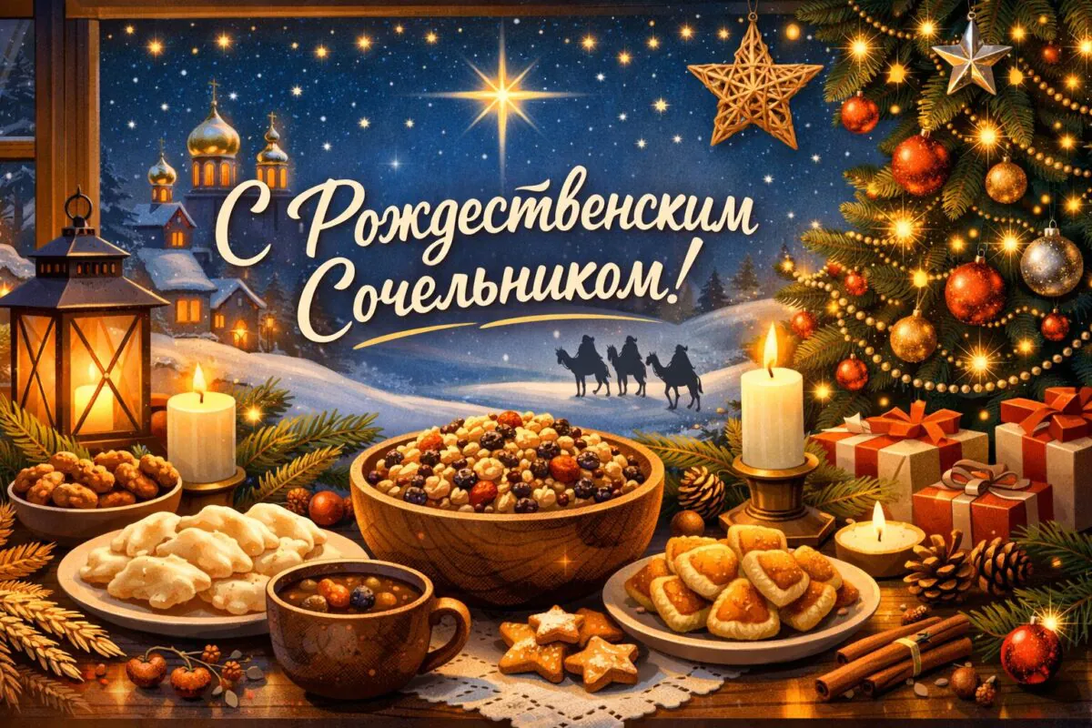 Красивые картинки с Рождественским сочельником 2026