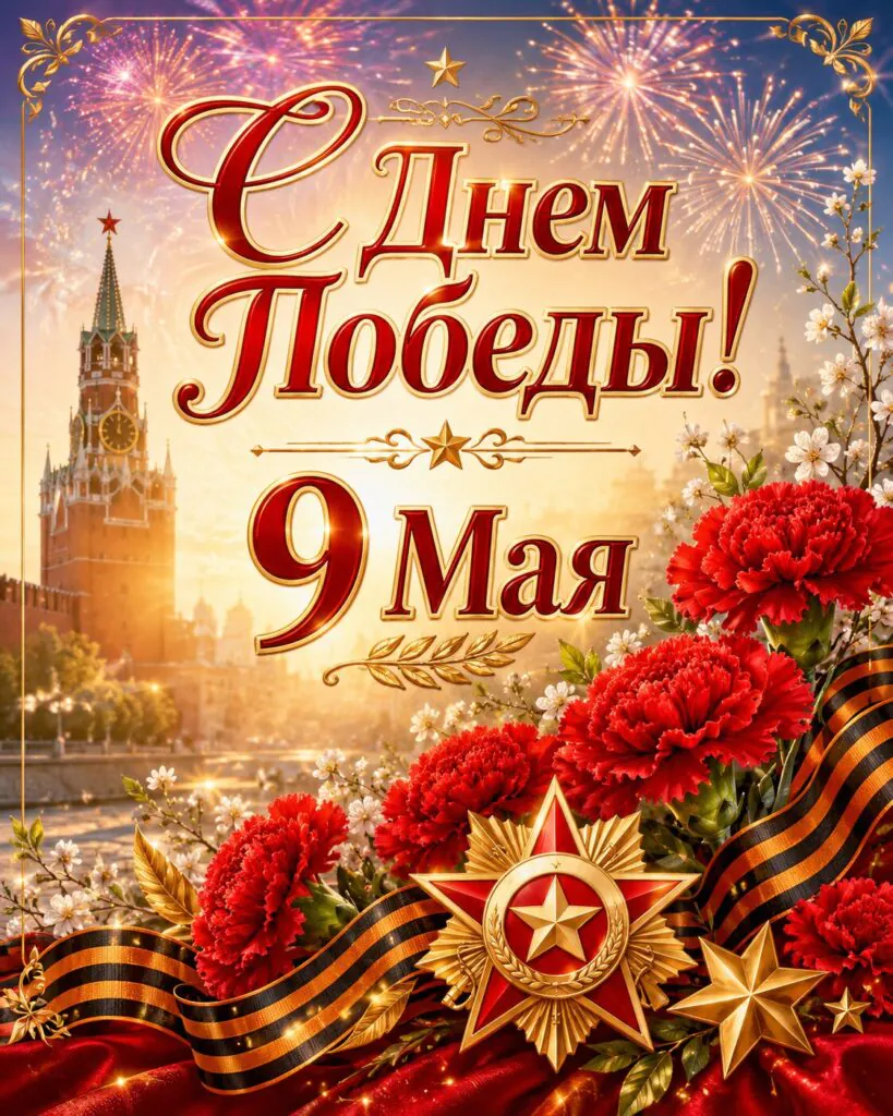 Открытки и картинки с Днем Победы 9 Мая 2026: красивые, винтажные