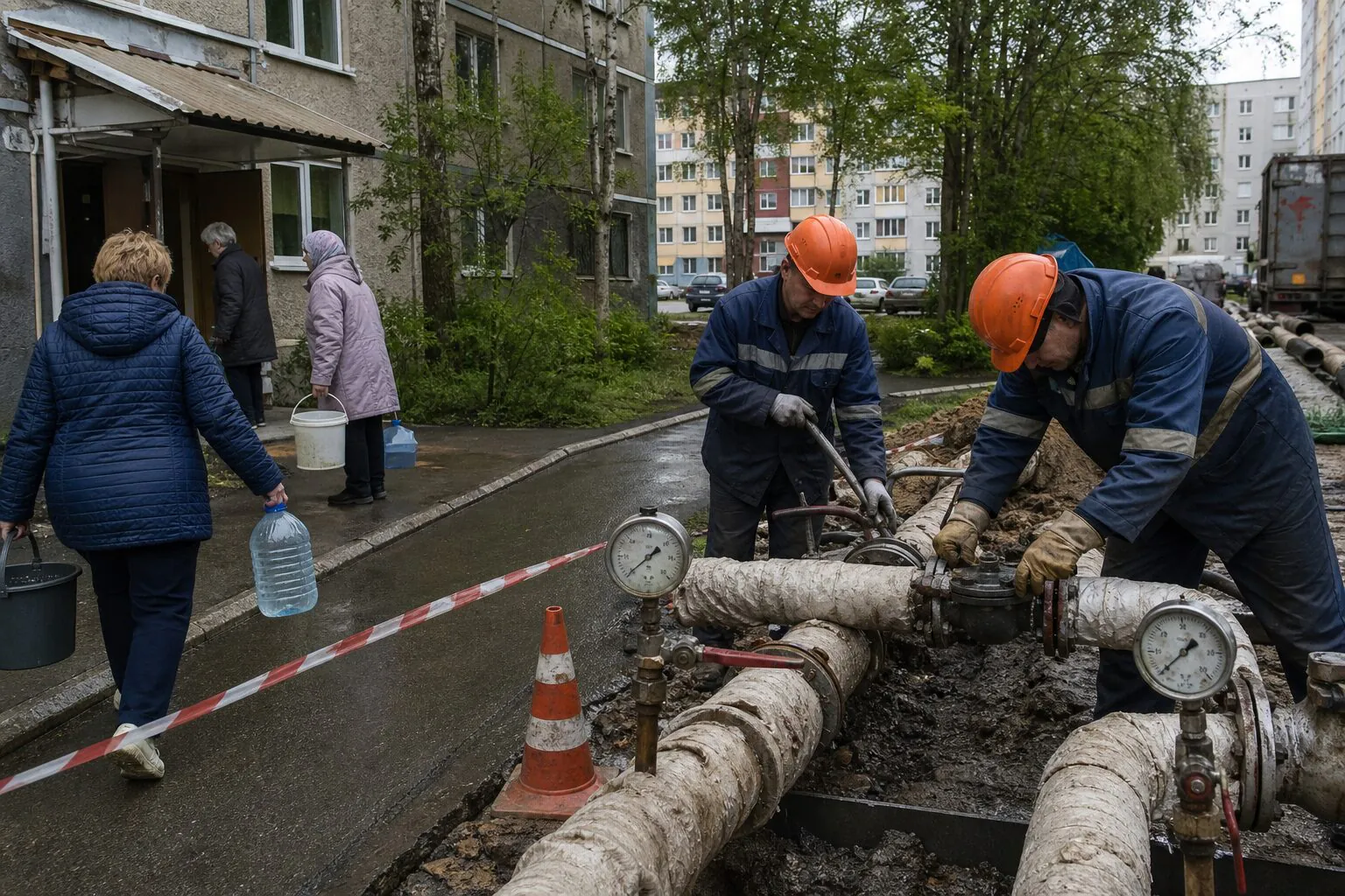Южно-Сахалинск остался без горячей воды до вечера 9 июня