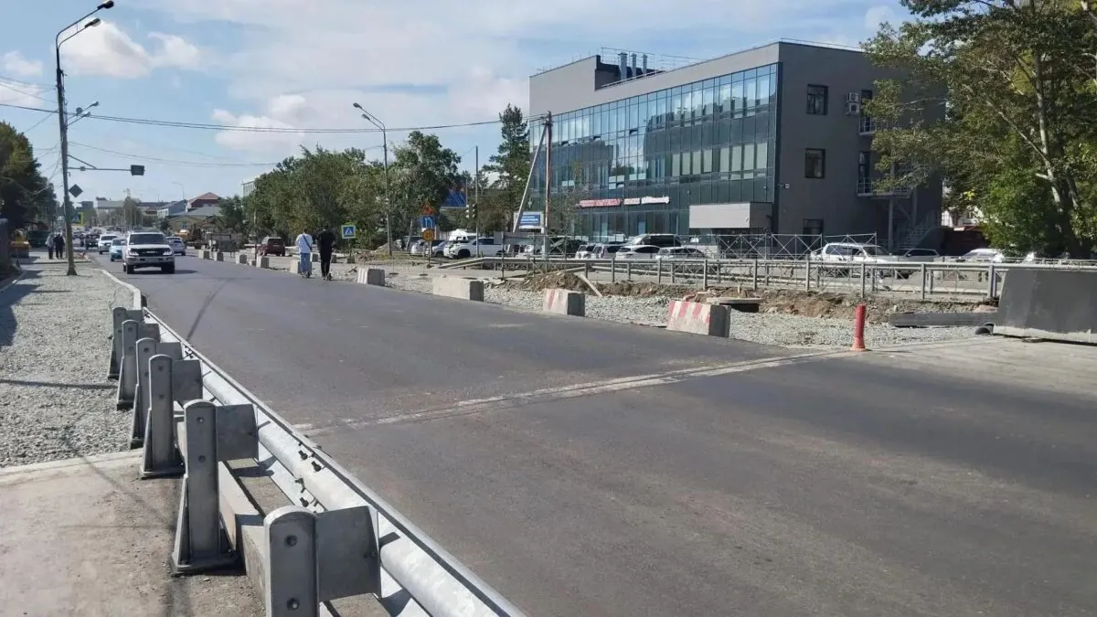 Движение по мосту через Уюновку открыли на проспекте Мира в Южно-Сахалинске