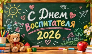 Открытки с Днем воспитателя 2026: красивые картинки и теплые поздравления на 27 сентября