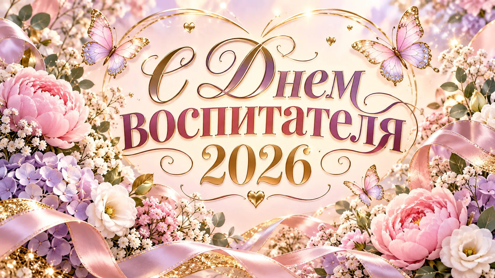 Открытки с Днем воспитателя 2026: красивые картинки и теплые поздравления на 27 сентября
