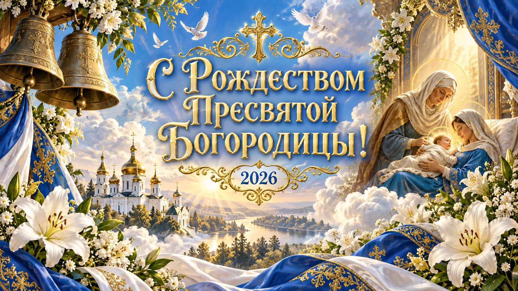 Картинки и открытки с Рождеством Пресвятой Богородицы 2026