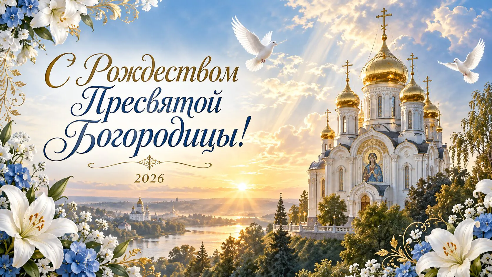 Картинки и открытки с Рождеством Пресвятой Богородицы 2026