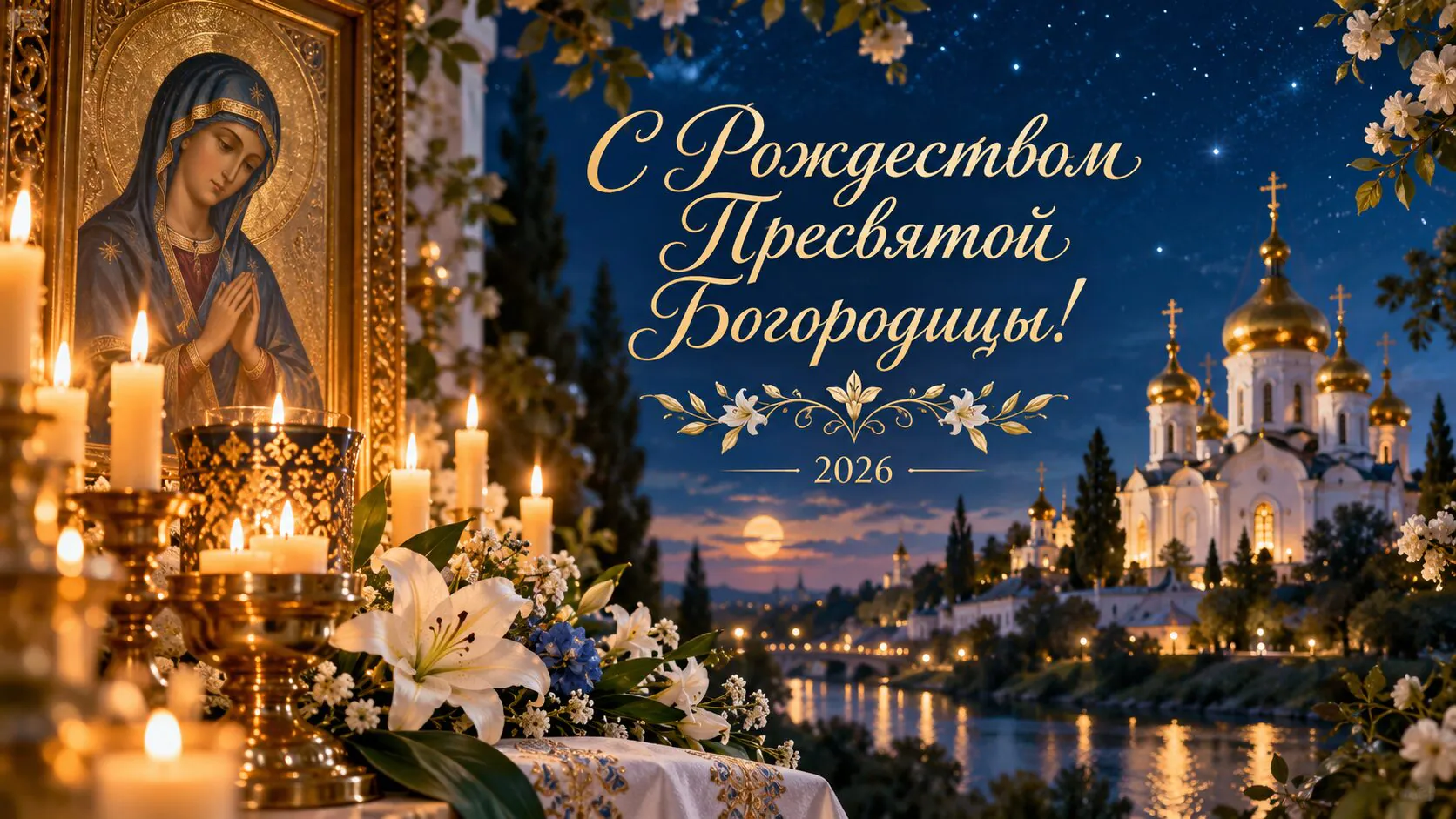 Картинки и открытки с Рождеством Пресвятой Богородицы 2026