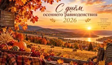 Красивые открытки на день осеннего равноденствия 2026