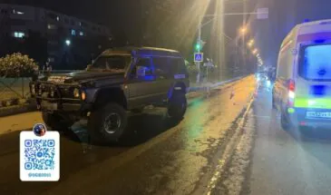 Девушка попала под колеса внедорожника в Южно-Сахалинске