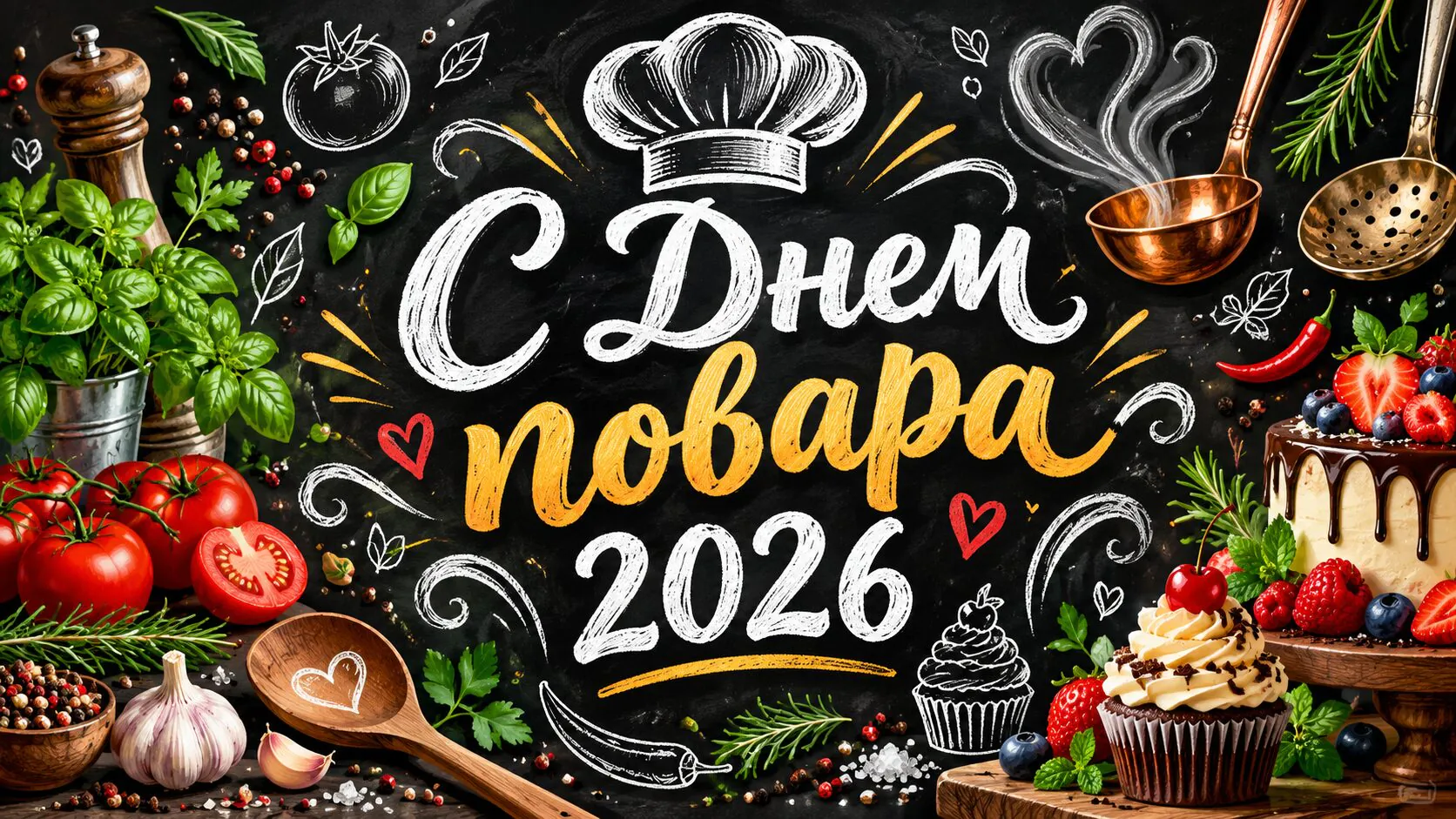 С Днем повара 2026: красивые картинки и поздравления