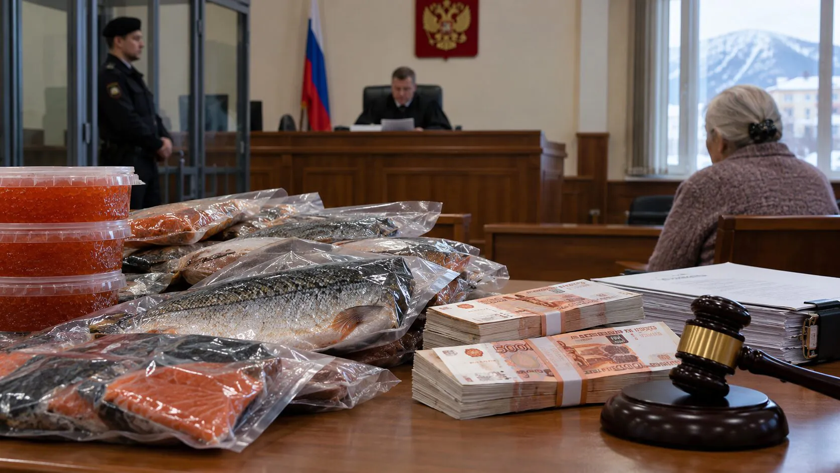 У 70-летней сахалинки конфисковали более 3 млн рублей за контрабанду рыбной продукции