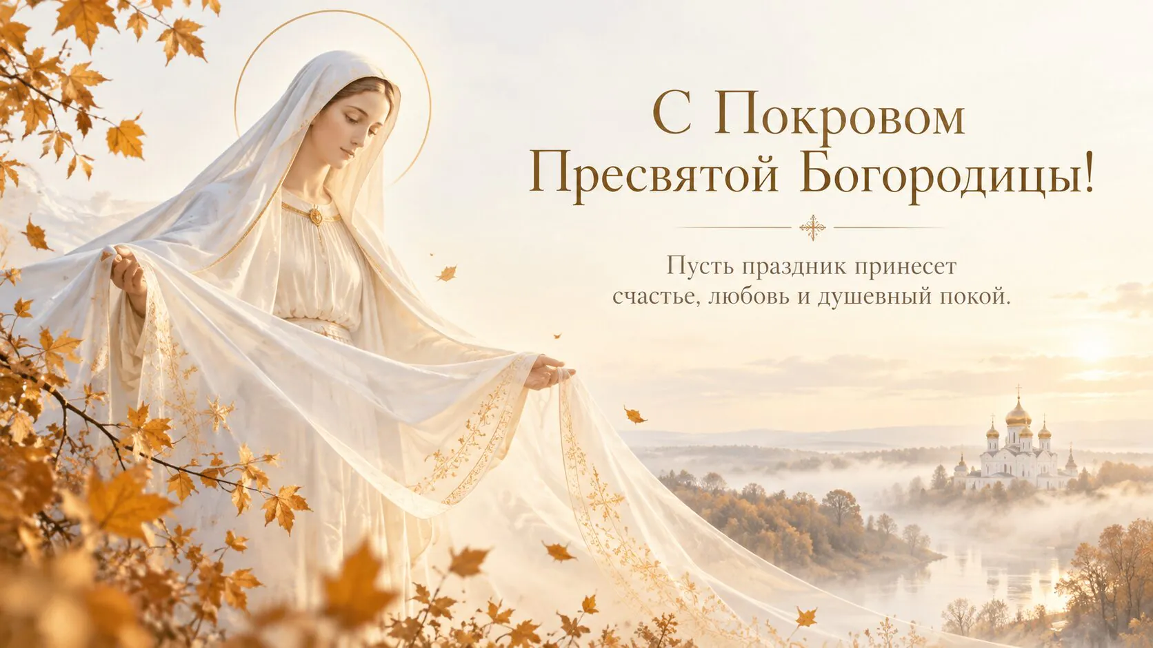 С Покровом Пресвятой Богородицы 2026: красивые открытки и картинки с пожеланиями