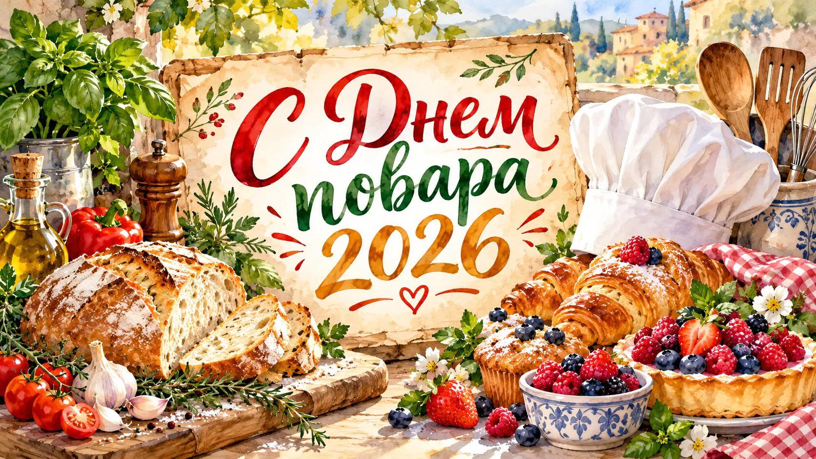 С Днем повара 2026: красивые картинки и поздравления