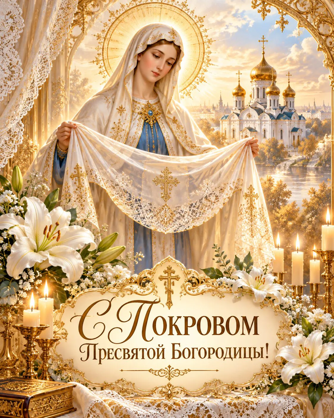 С Покровом Пресвятой Богородицы 2026: красивые открытки и картинки с пожеланиями