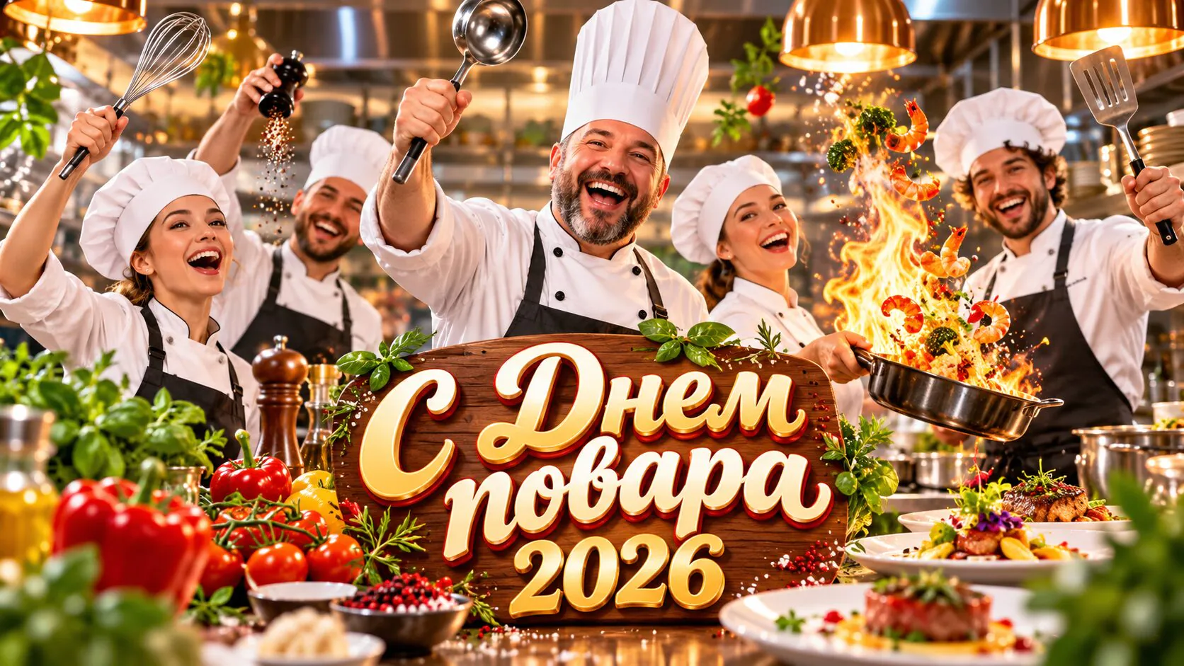 С Днем повара 2026: красивые картинки и поздравления