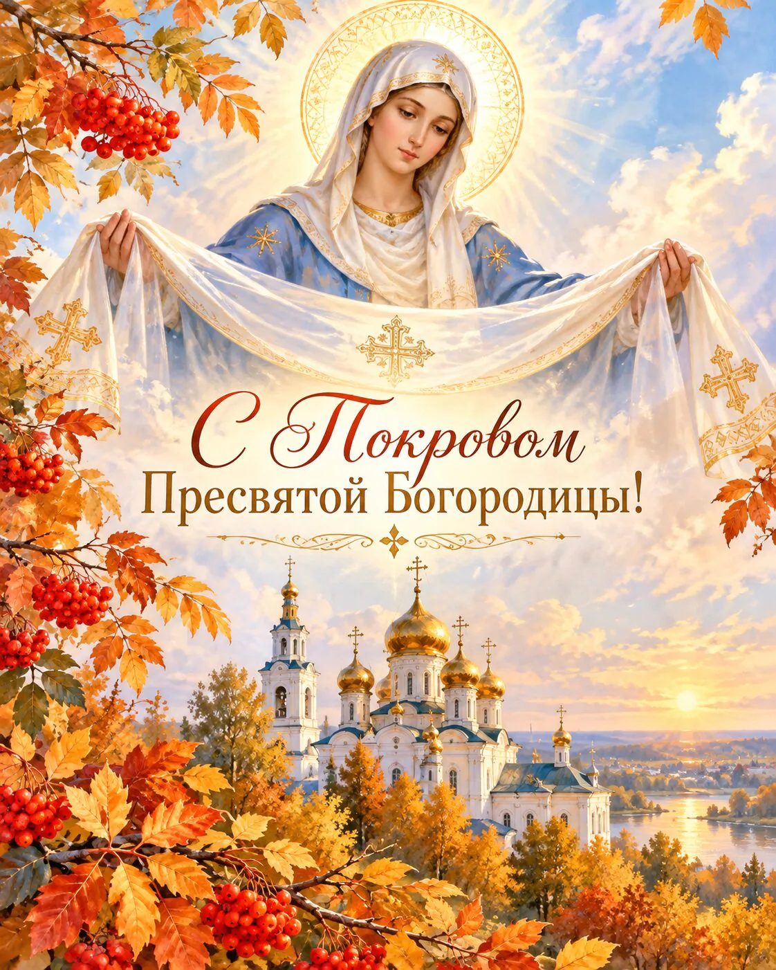 С Покровом Пресвятой Богородицы 2026: красивые открытки и картинки с пожеланиями
