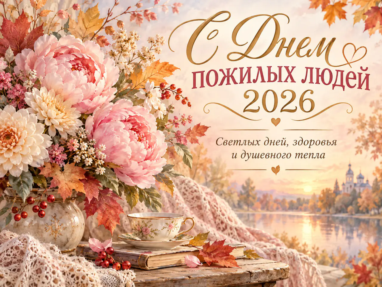 Открытки с Днем пожилого человека 2026: красивые картинки на 1 октября