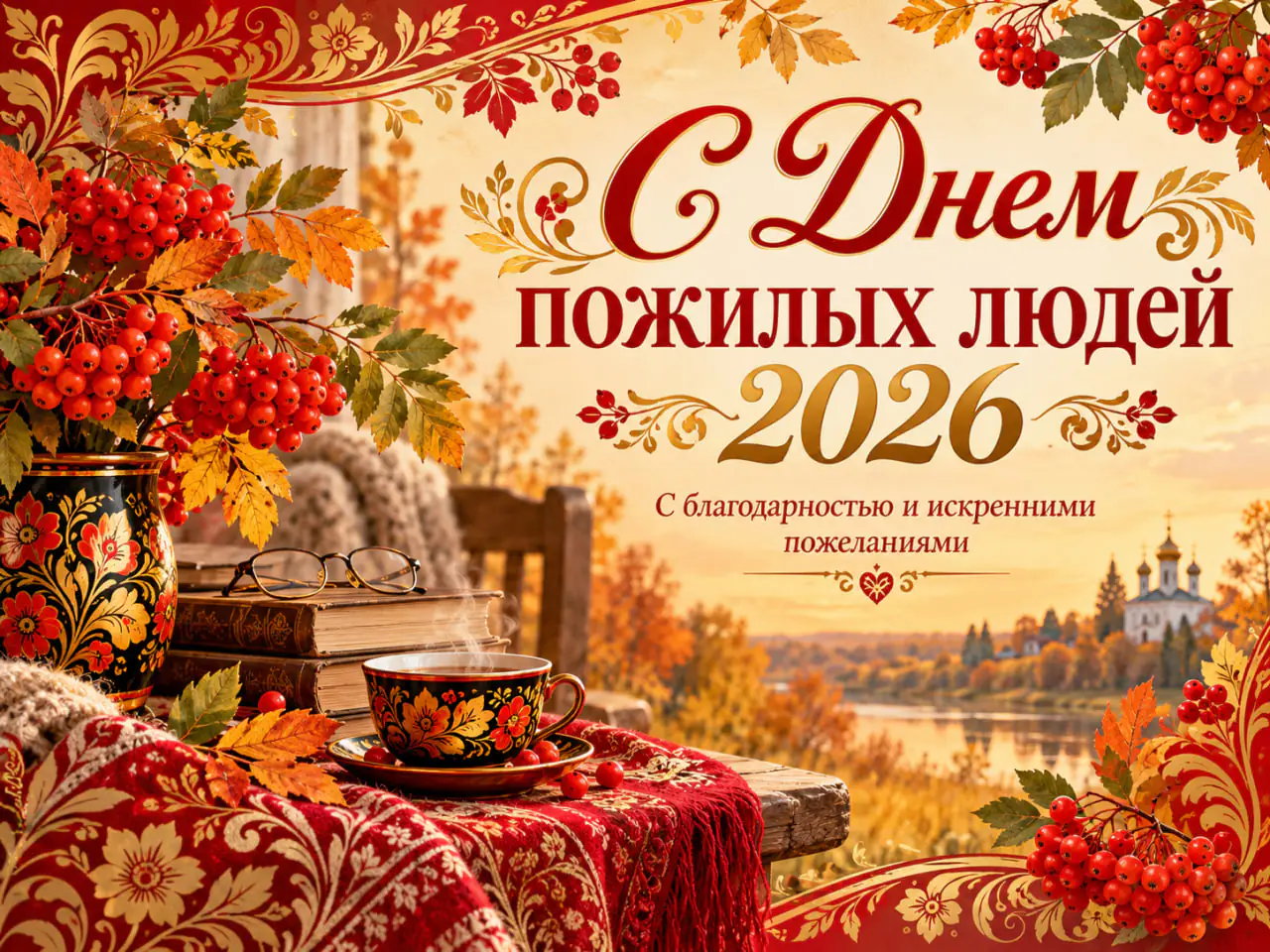Открытки с Днем пожилого человека 2026: красивые картинки на 1 октября