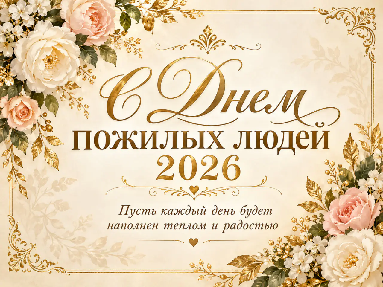 Открытки с Днем пожилого человека 2026: красивые картинки на 1 октября
