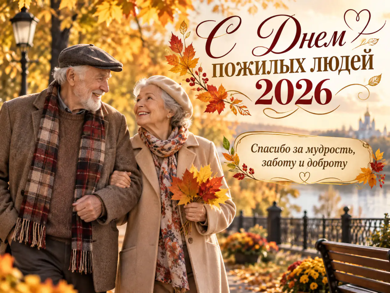 Открытки с Днем пожилого человека 2026: красивые картинки на 1 октября