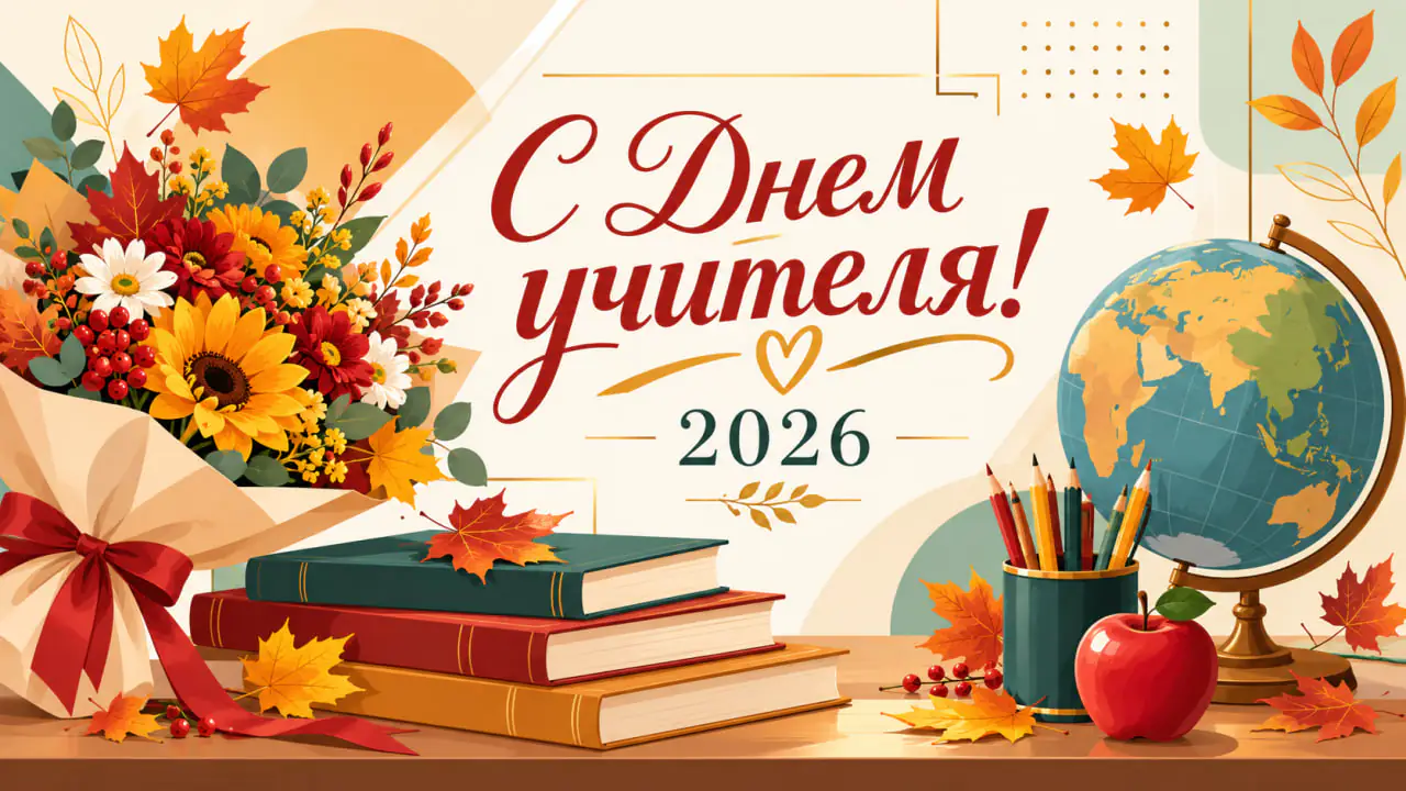 Открытки и картинки с Днем учителя 2026