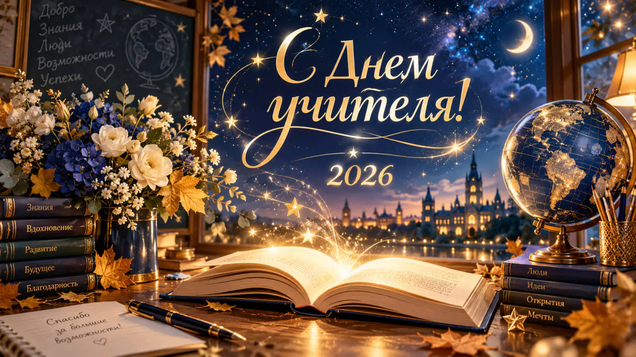 Открытки и картинки с Днем учителя 2026