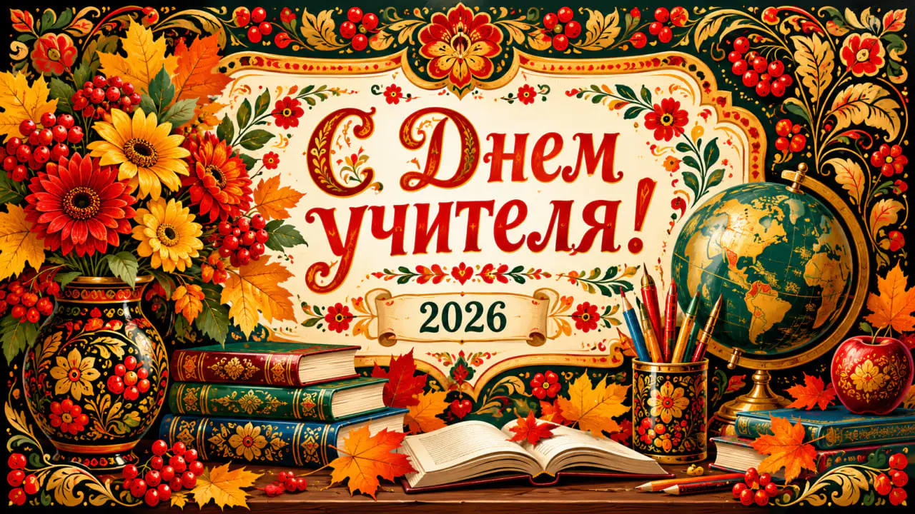 Открытки и картинки с Днем учителя 2026