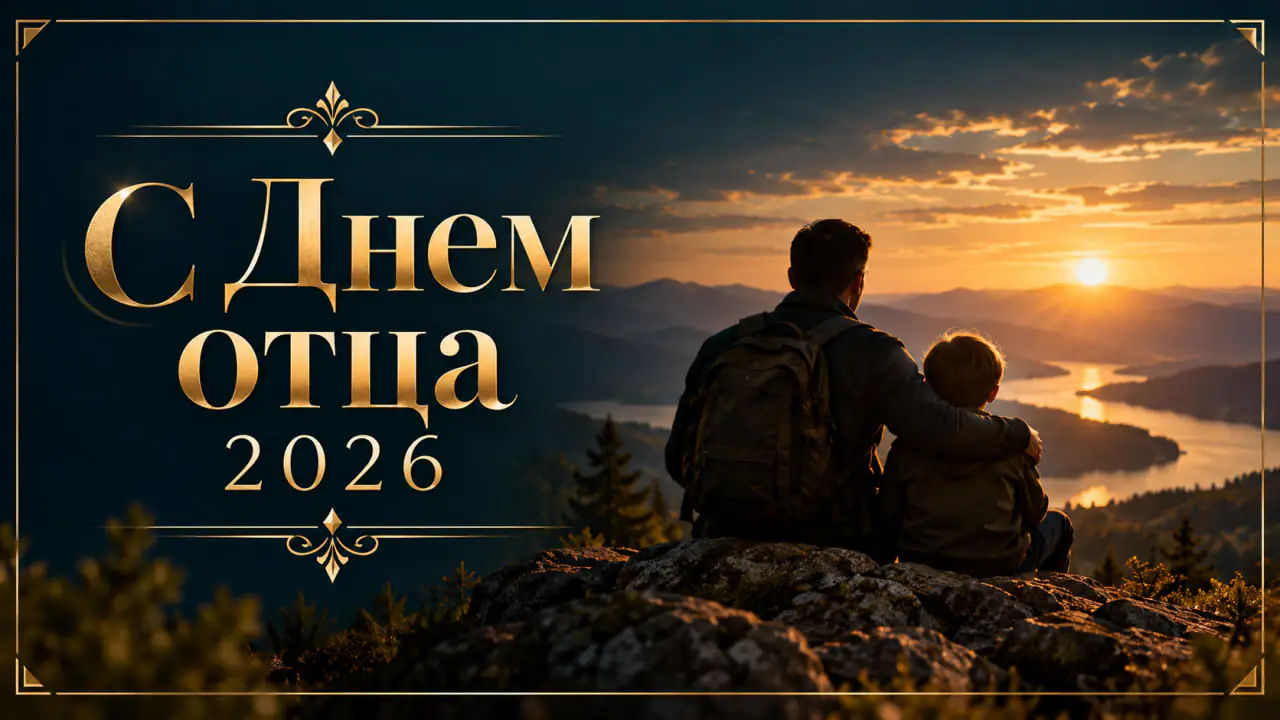 Открытки и поздравления с Днем отца 2026: красивые, душевные, лучшие